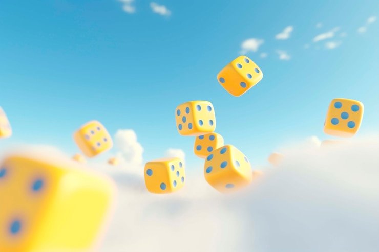 Tampilan dealer Live Sic Bo di studio bursa188 dengan tiga dadu transparan